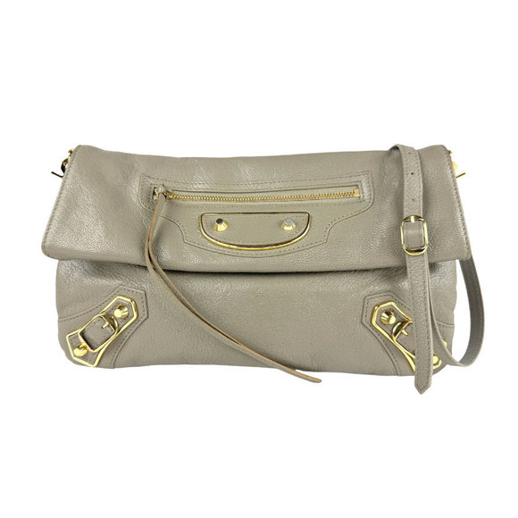 Balenciaga Khaki Green Envelope Bag Shoulder Gray - Picture 1 of 5
